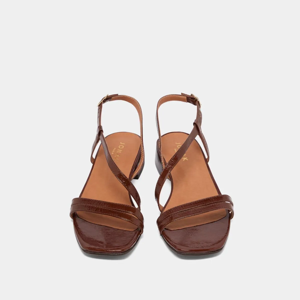 225- Anaya Cuir Brillant Marron