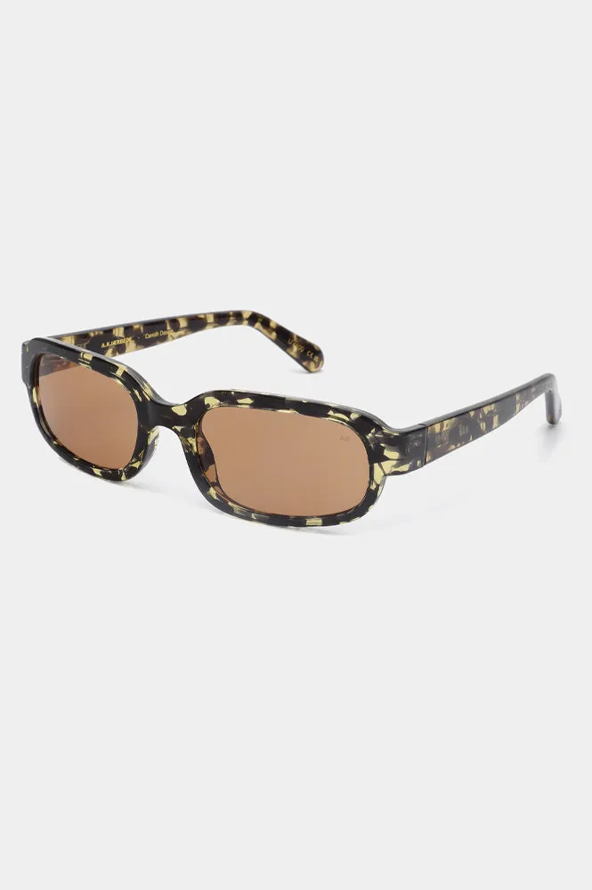 A Kjaerbede Will Black / Yellow Sunglasses