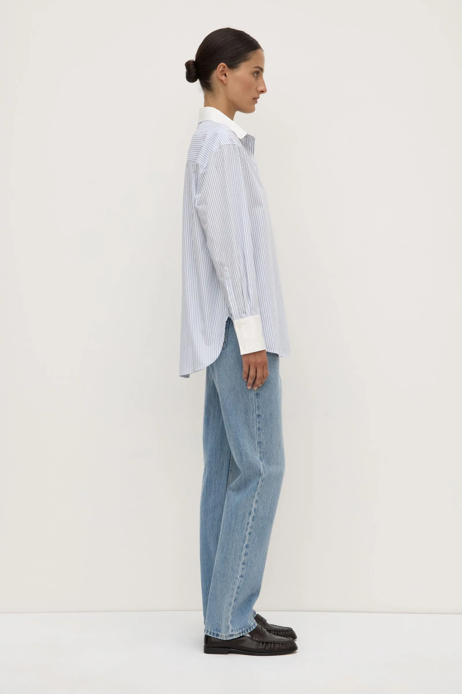 Alec Poplin Stripe Shirt