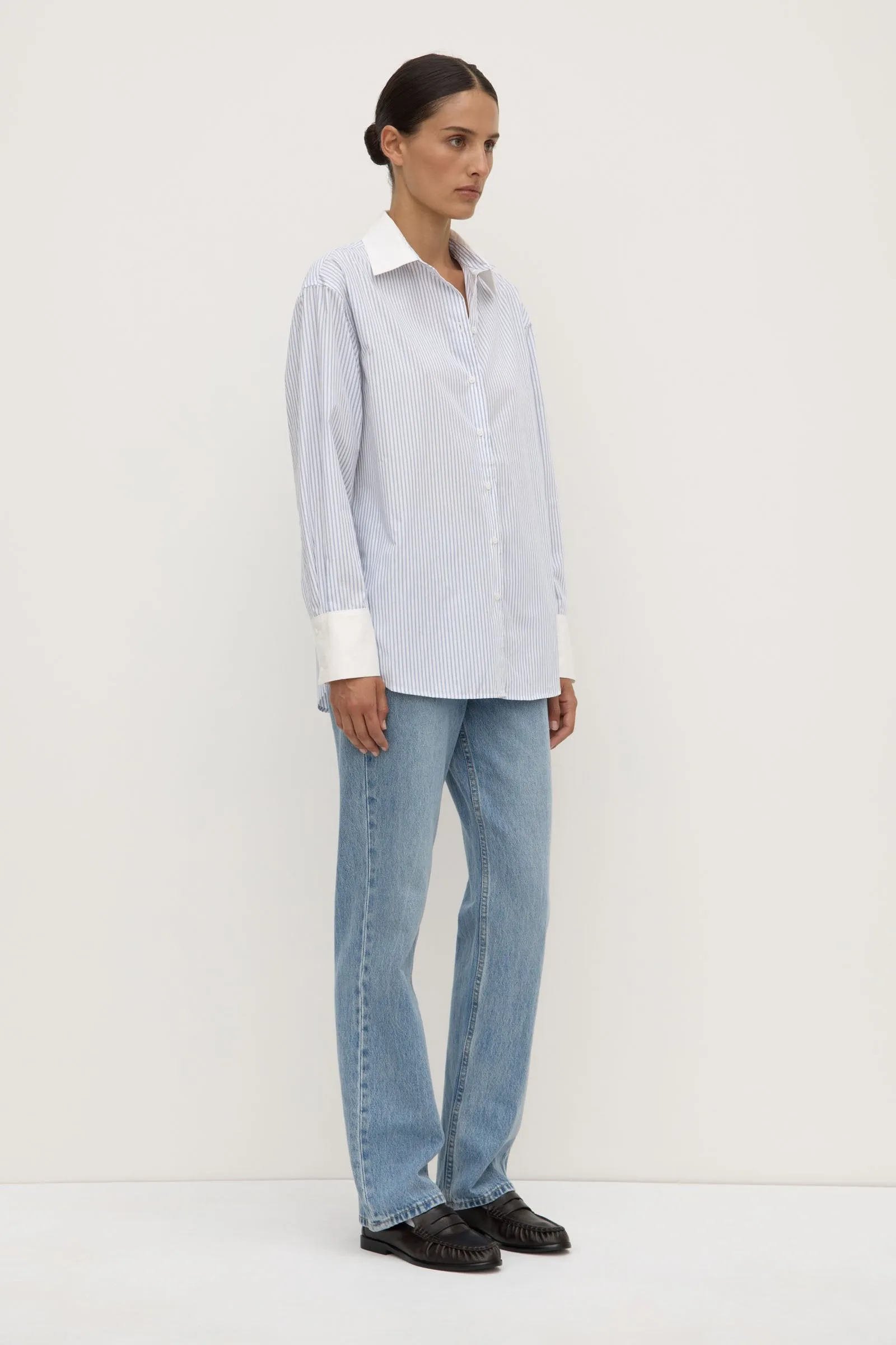 Alec Poplin Stripe Shirt