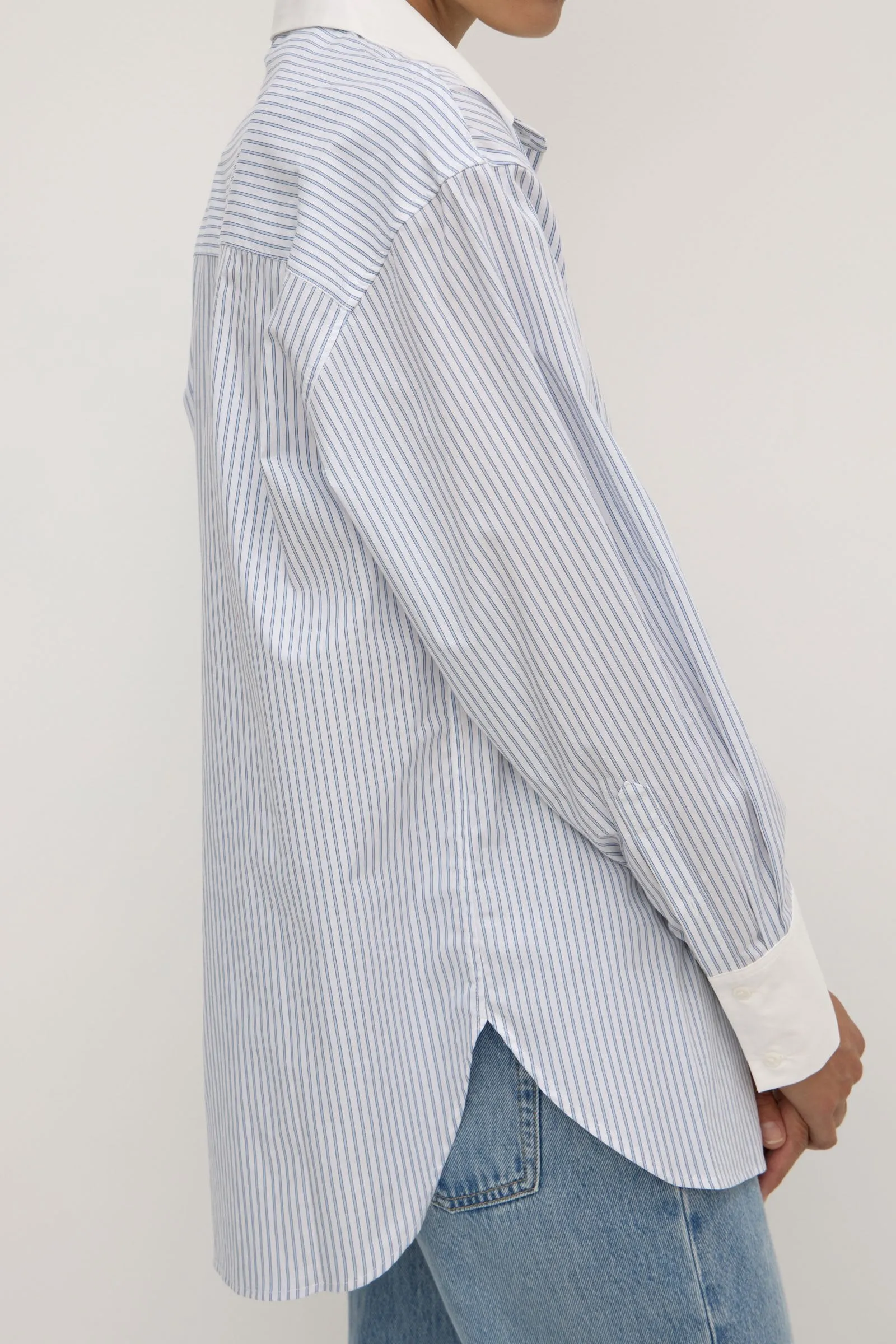 Alec Poplin Stripe Shirt