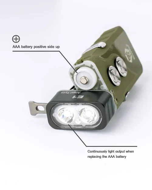 Angel Eyes E1 Hybrid Keychain with Metal Switch
