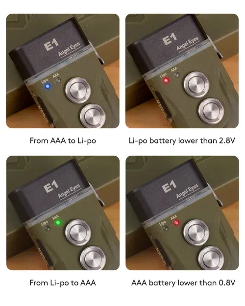 Angel Eyes E1 Hybrid Keychain with Metal Switch