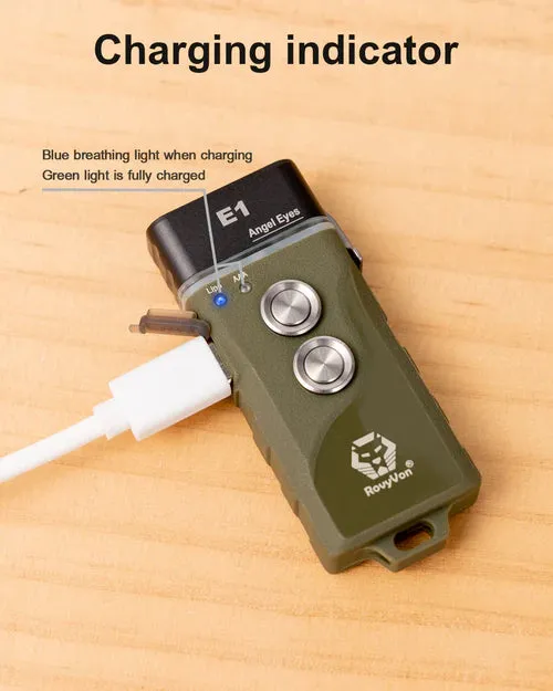 Angel Eyes E1 Hybrid Keychain with Metal Switch