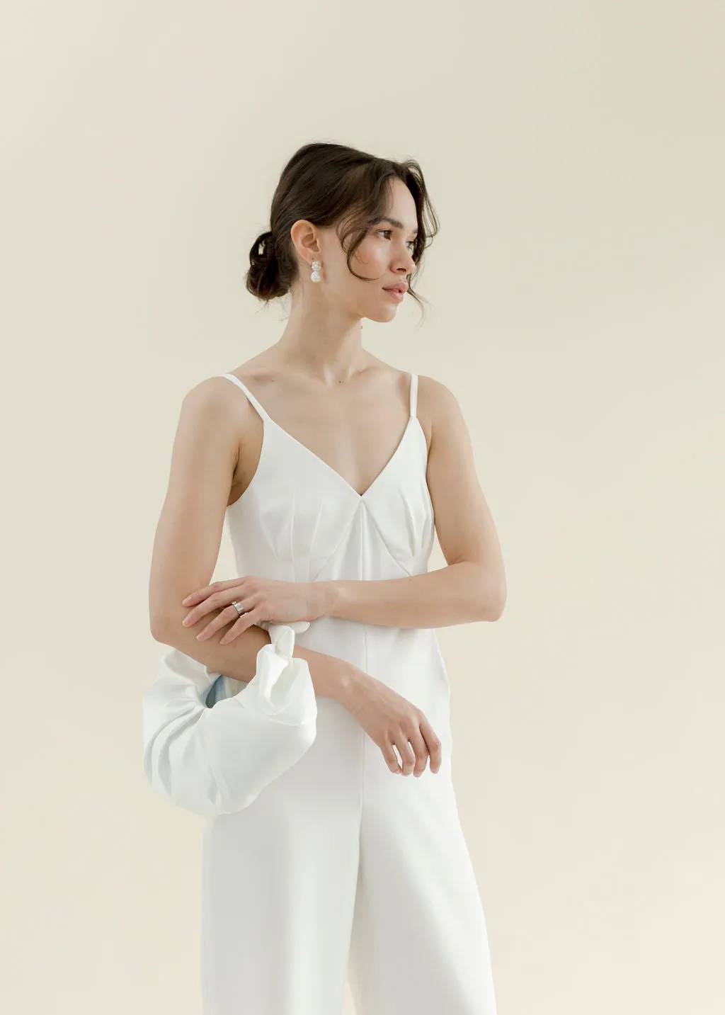 Bridal Kiku Croissant Bag