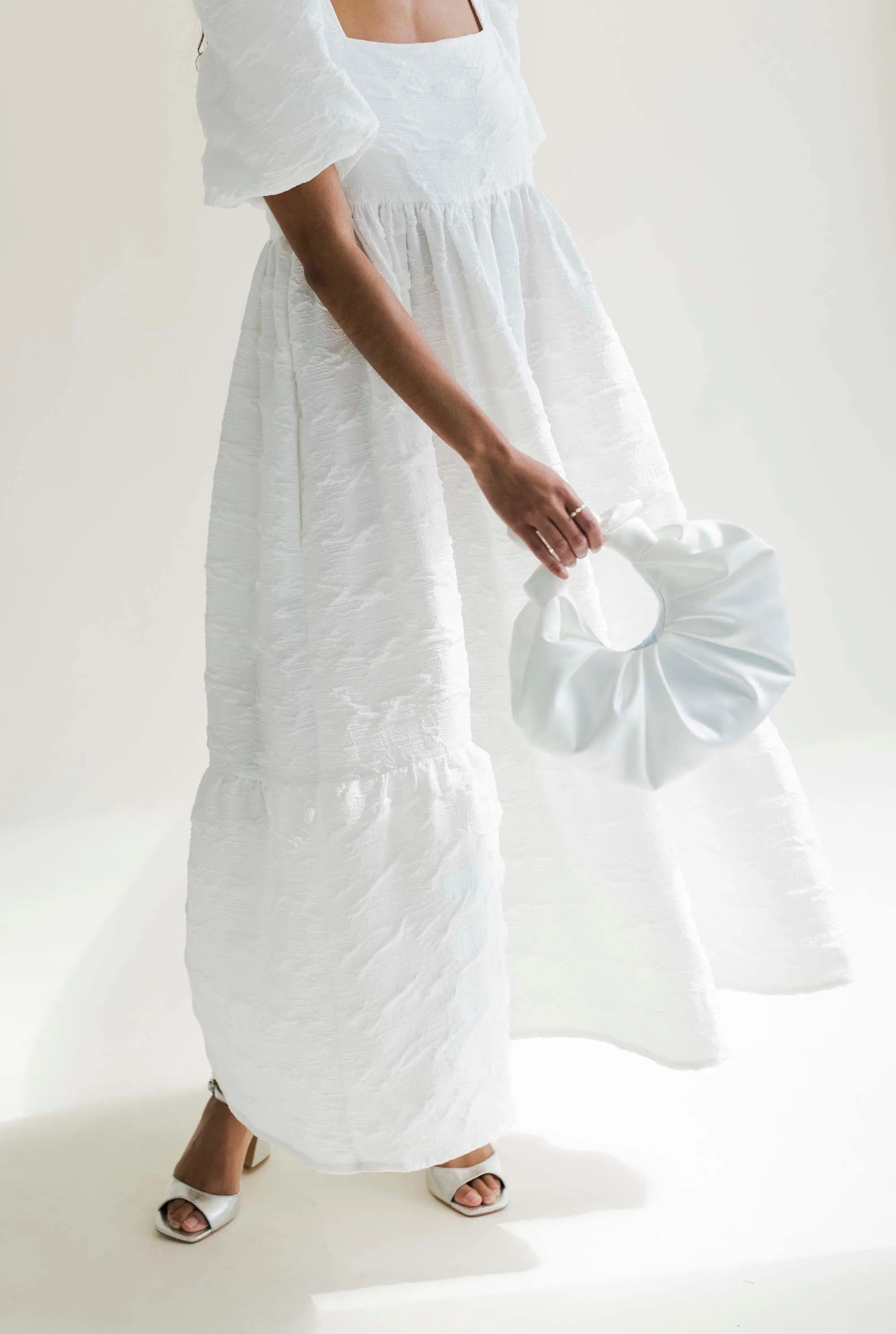Bridal Kiku Croissant Bag