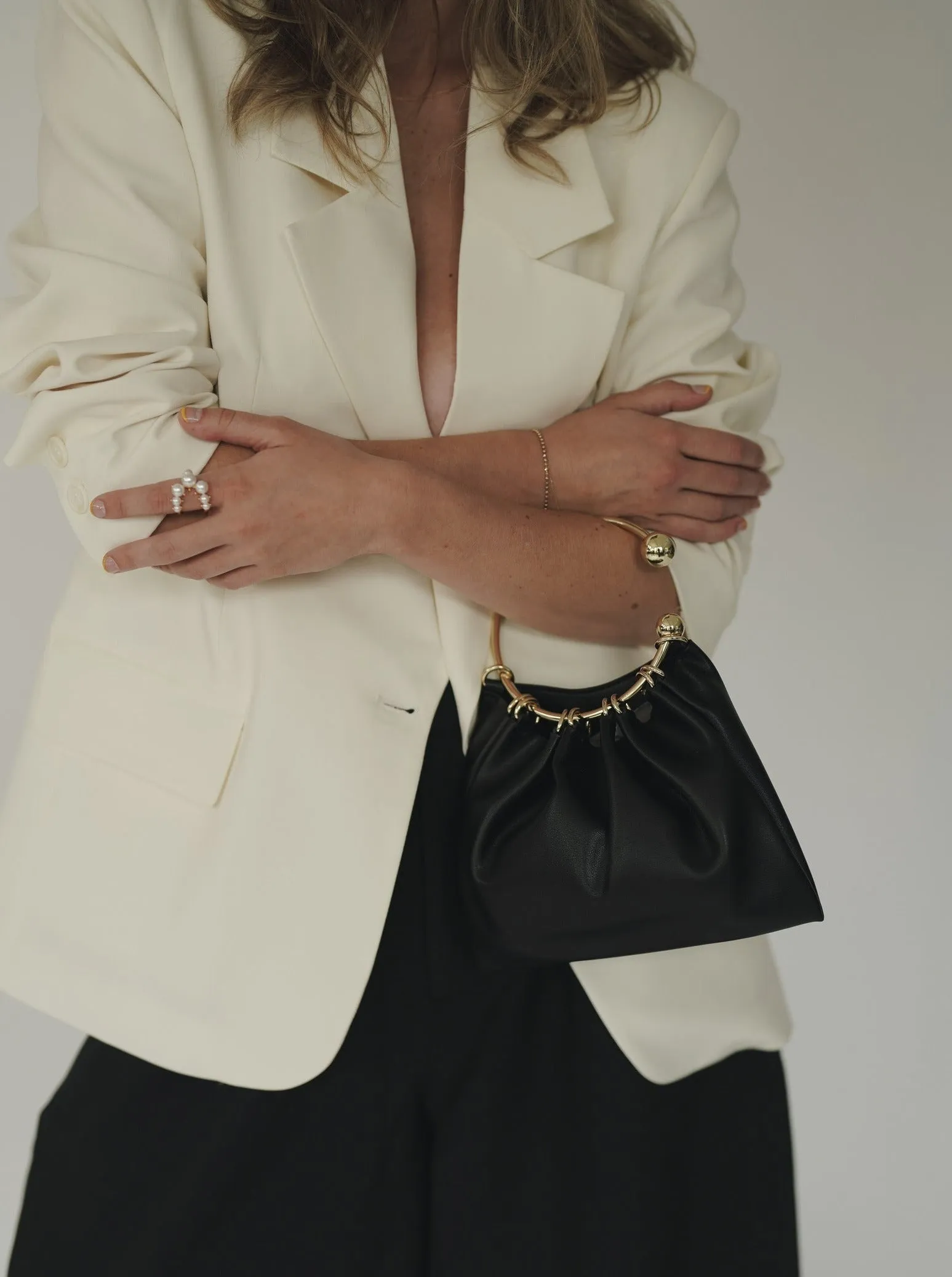 Bubbles Pearl Open Ring