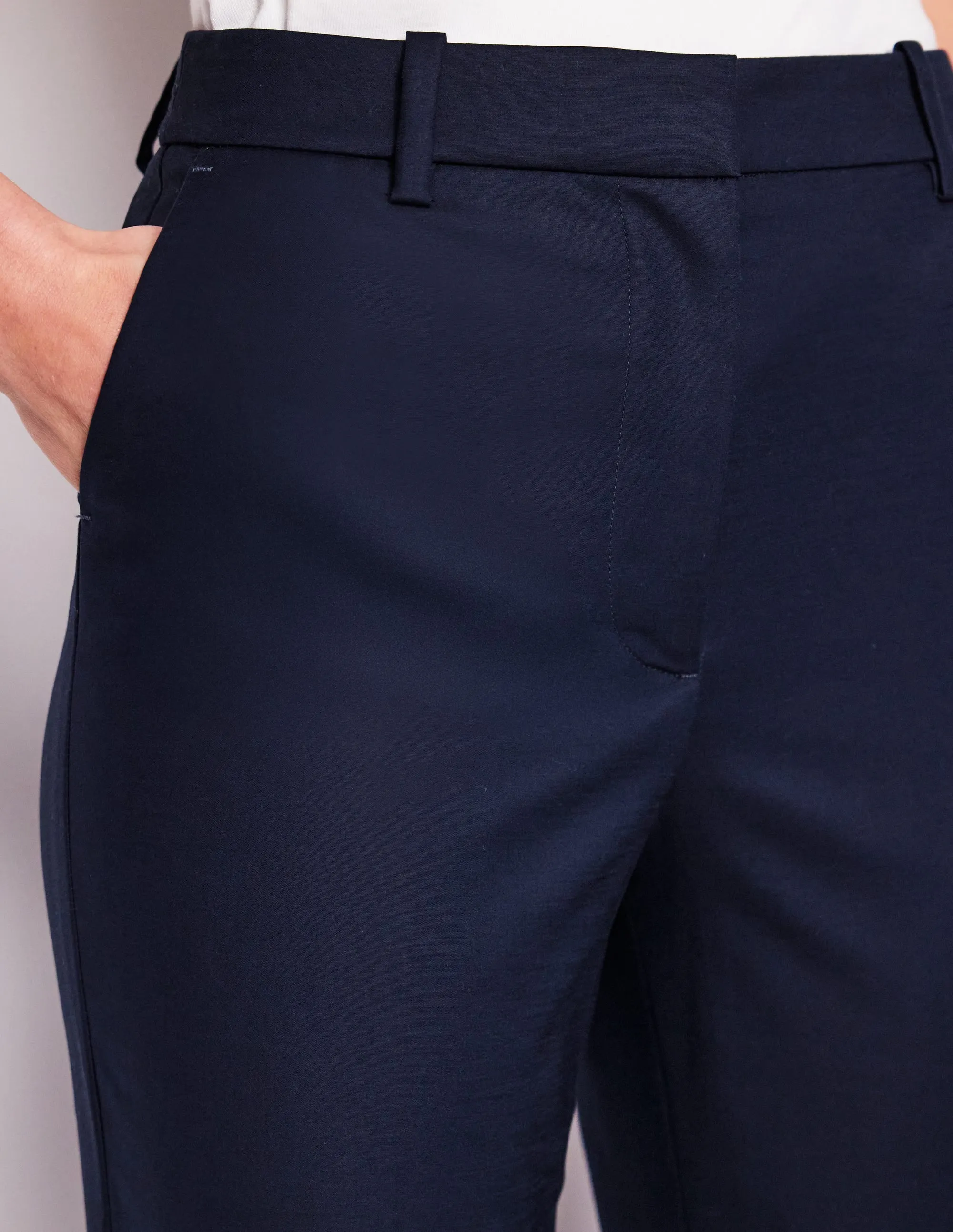 Capri Trousers-Navy