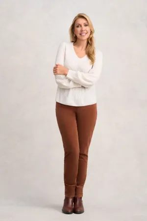 Cashmere Blouson Sleeve Jumper - Cream