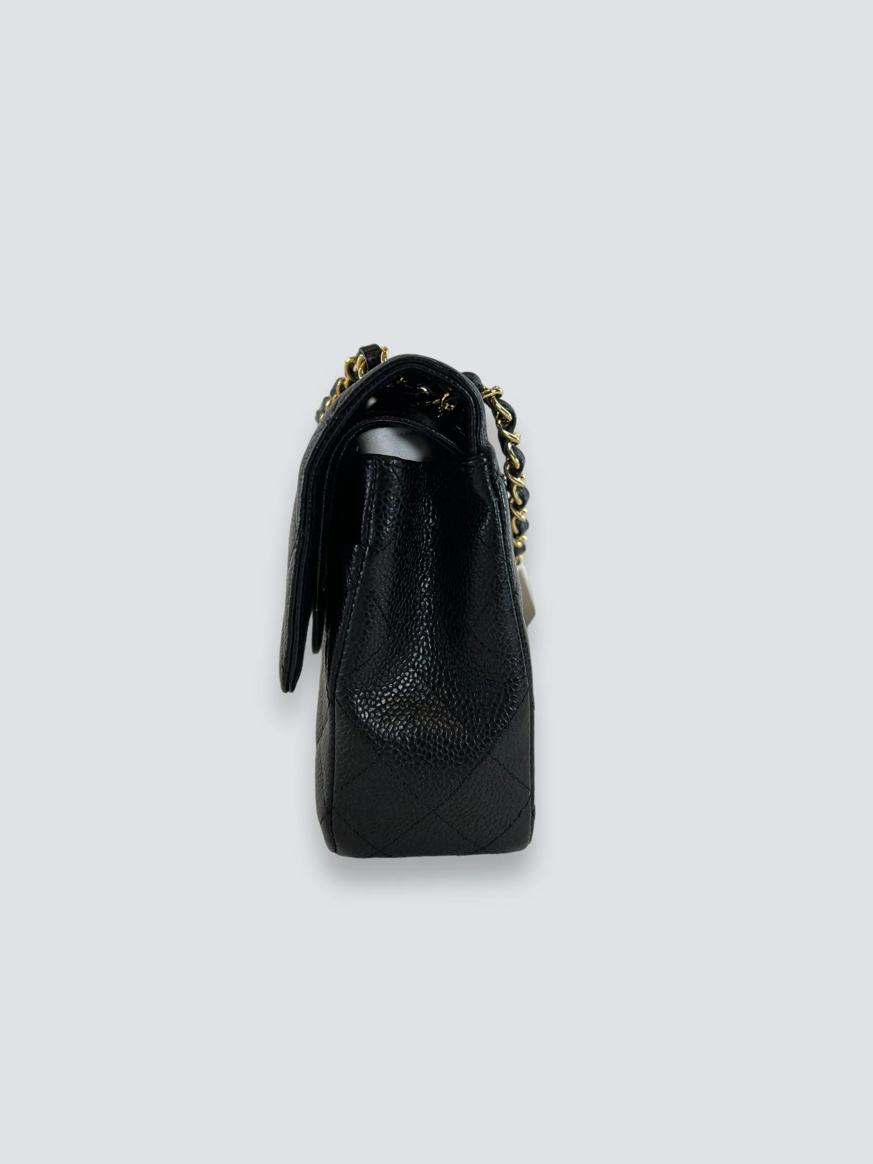 Chanel Black Caviar Leather Medium Classic Double Flap