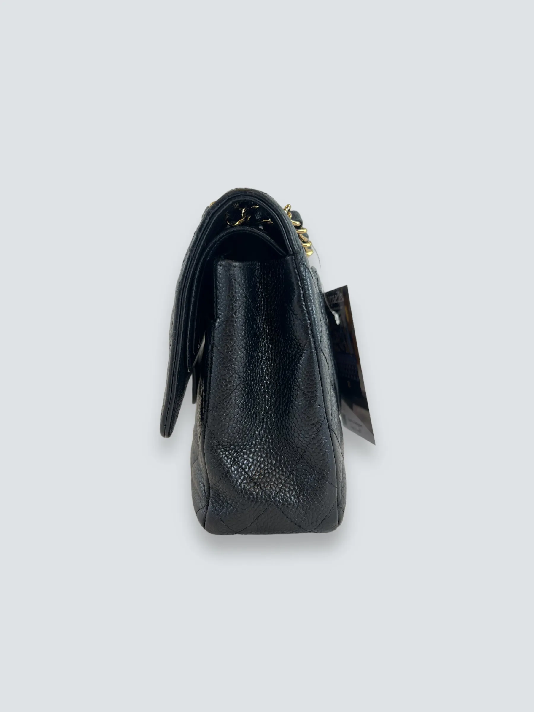 Chanel Black Caviar Leather Medium Classic Double Flap