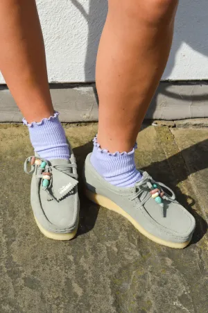 Clarks Wallabee in Sage Green Slate
