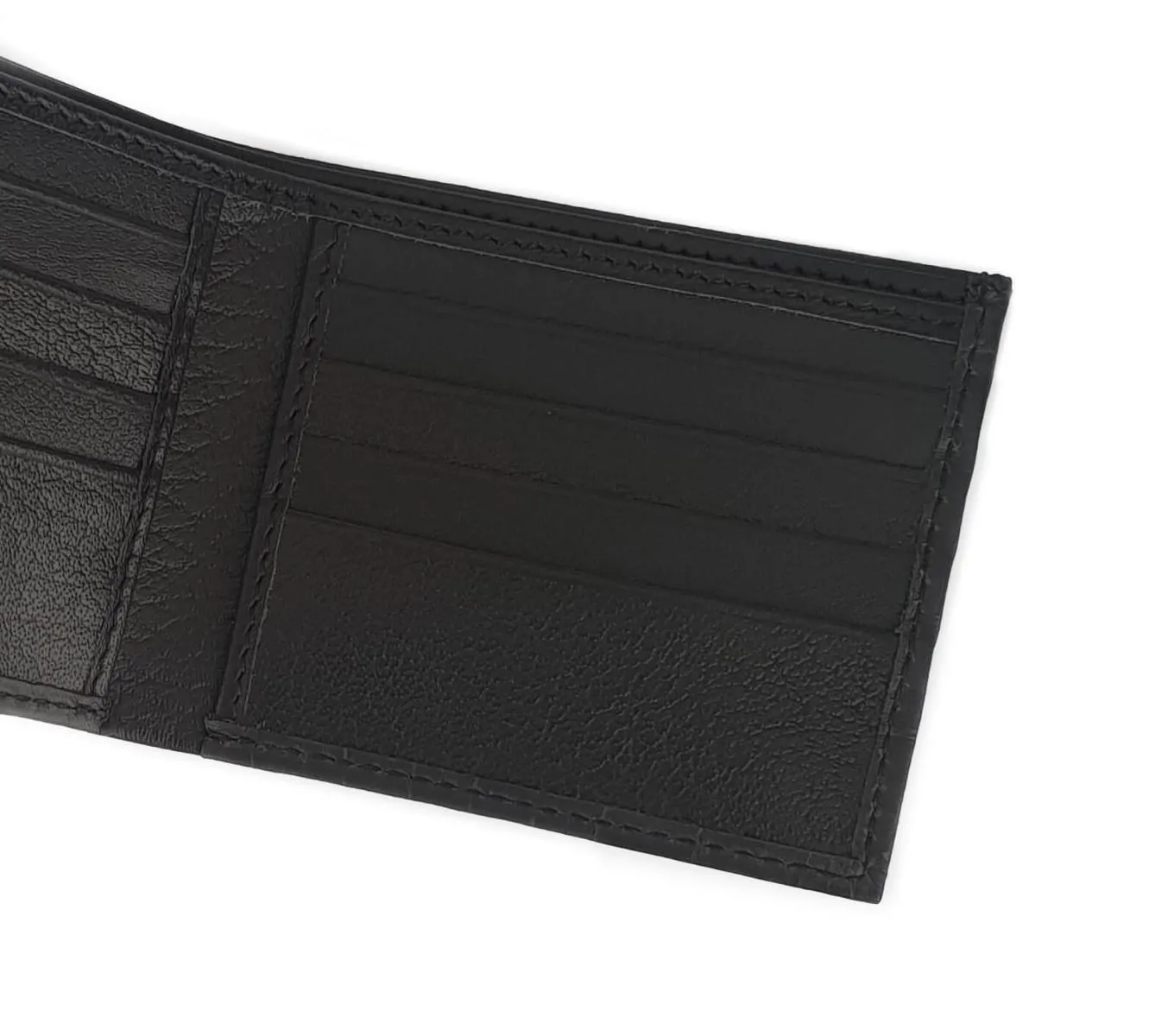 CLASSIC WALLET - BLACK CROCO