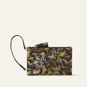Clover Pouch | Japanese Gardens with Gold hardware