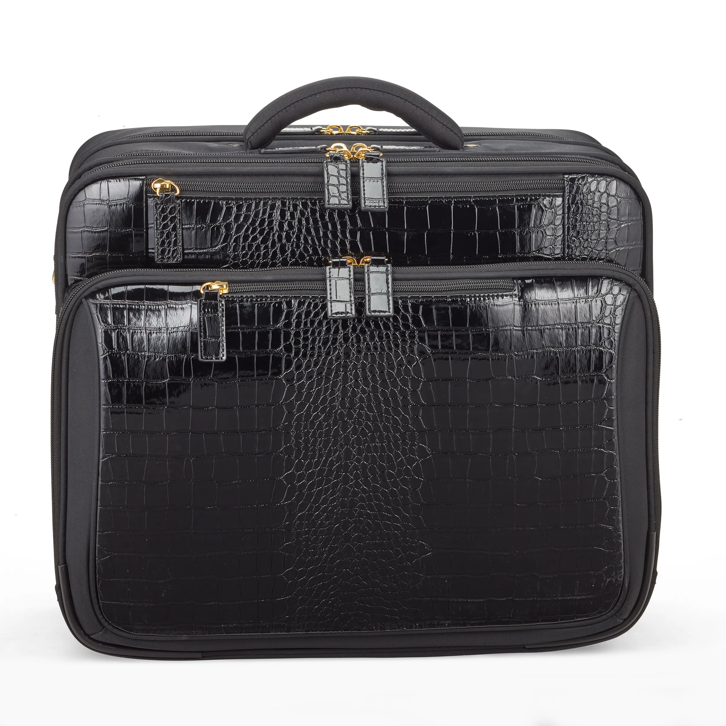 Croco Overnight Roller Tote 17