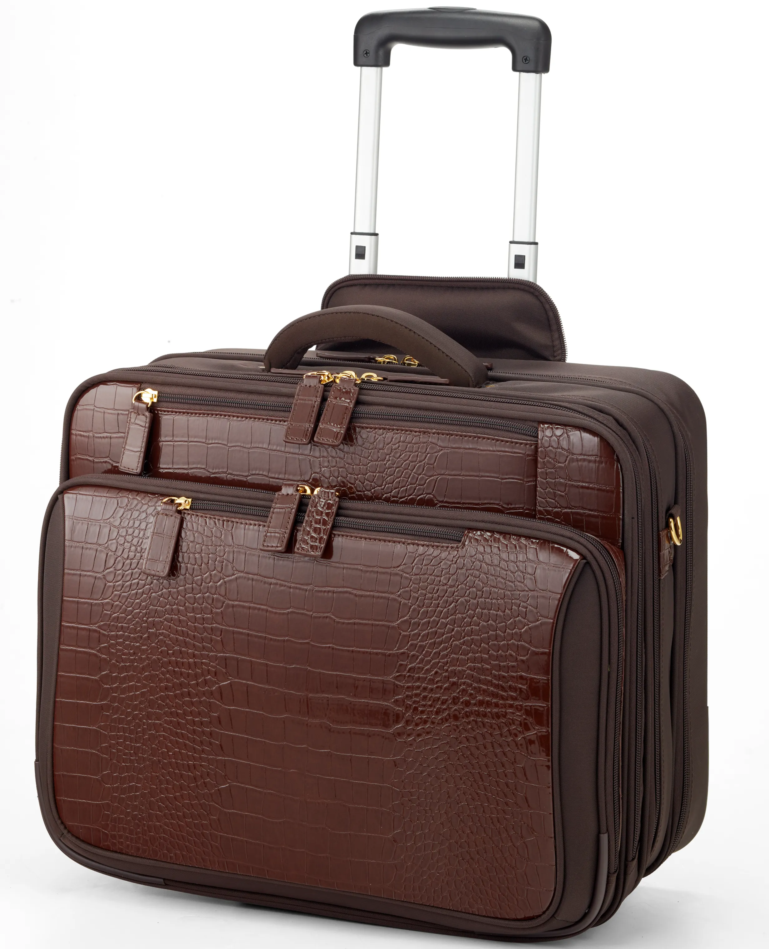 Croco Overnight Roller Tote 17