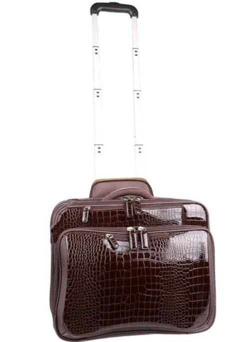 Croco Overnight Roller Tote 17