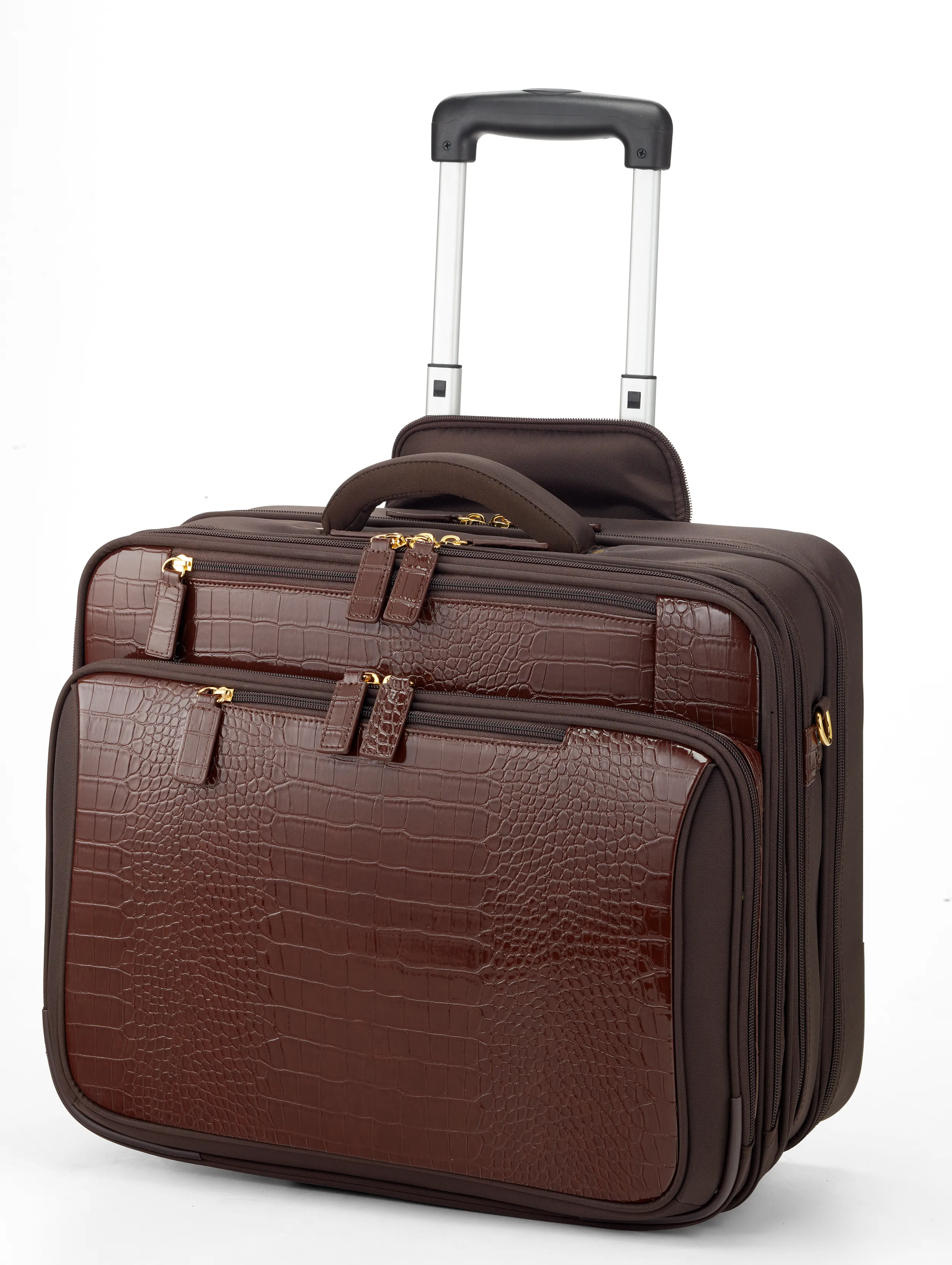 Croco Overnight Roller Tote 17