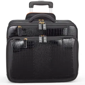 Croco Overnight Roller Tote 17