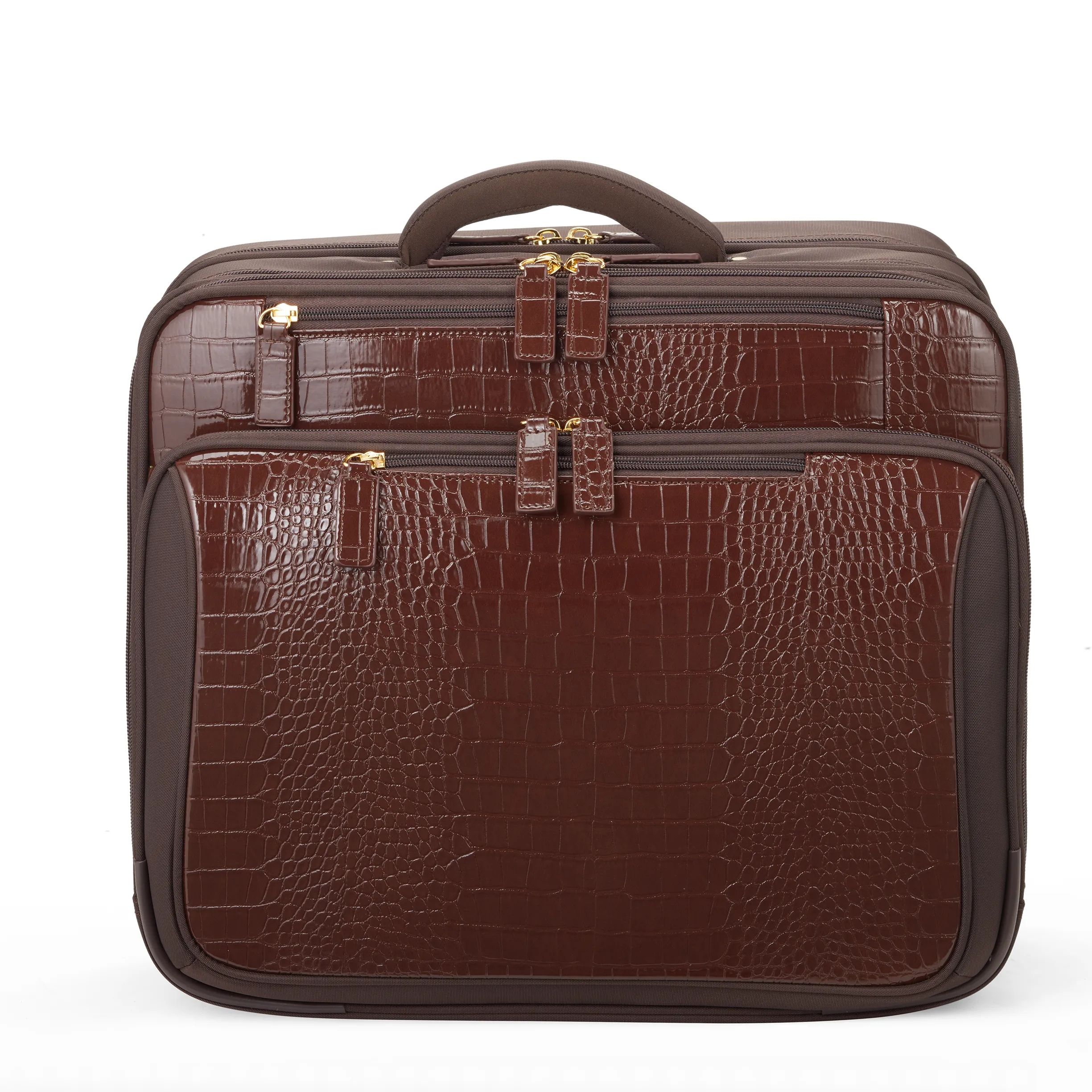 Croco Overnight Roller Tote 17