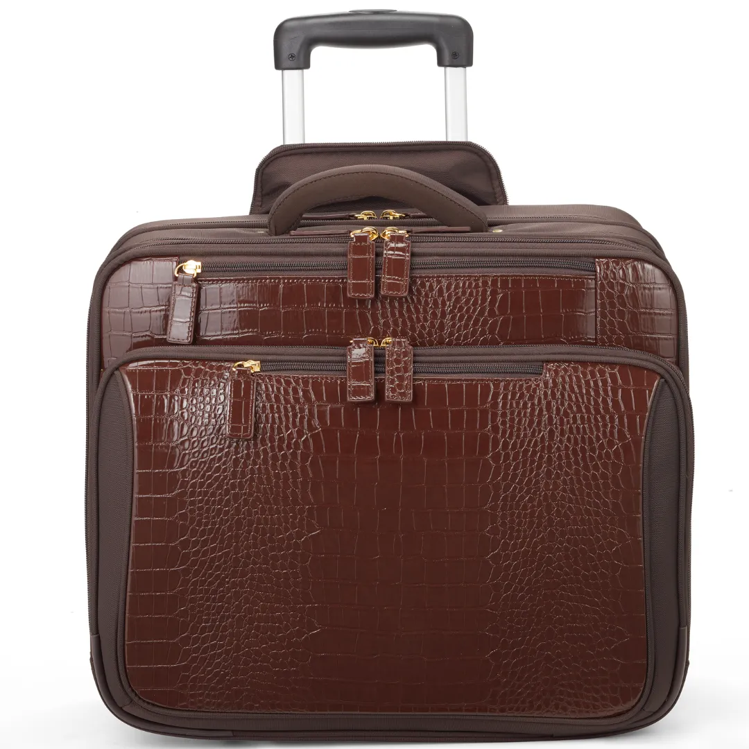 Croco Overnight Roller Tote 17