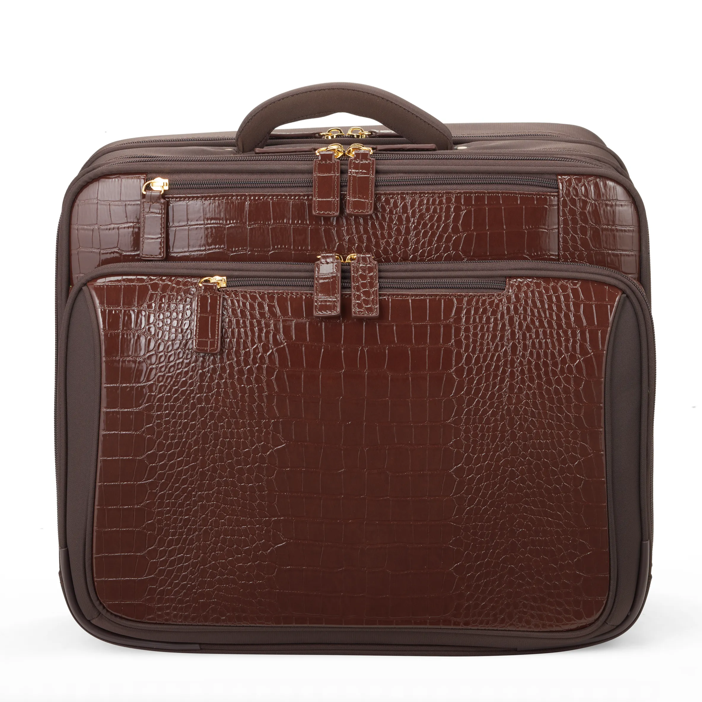Croco Overnight Roller Tote 17