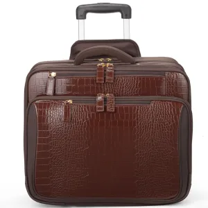 Croco Overnight Roller Tote 17