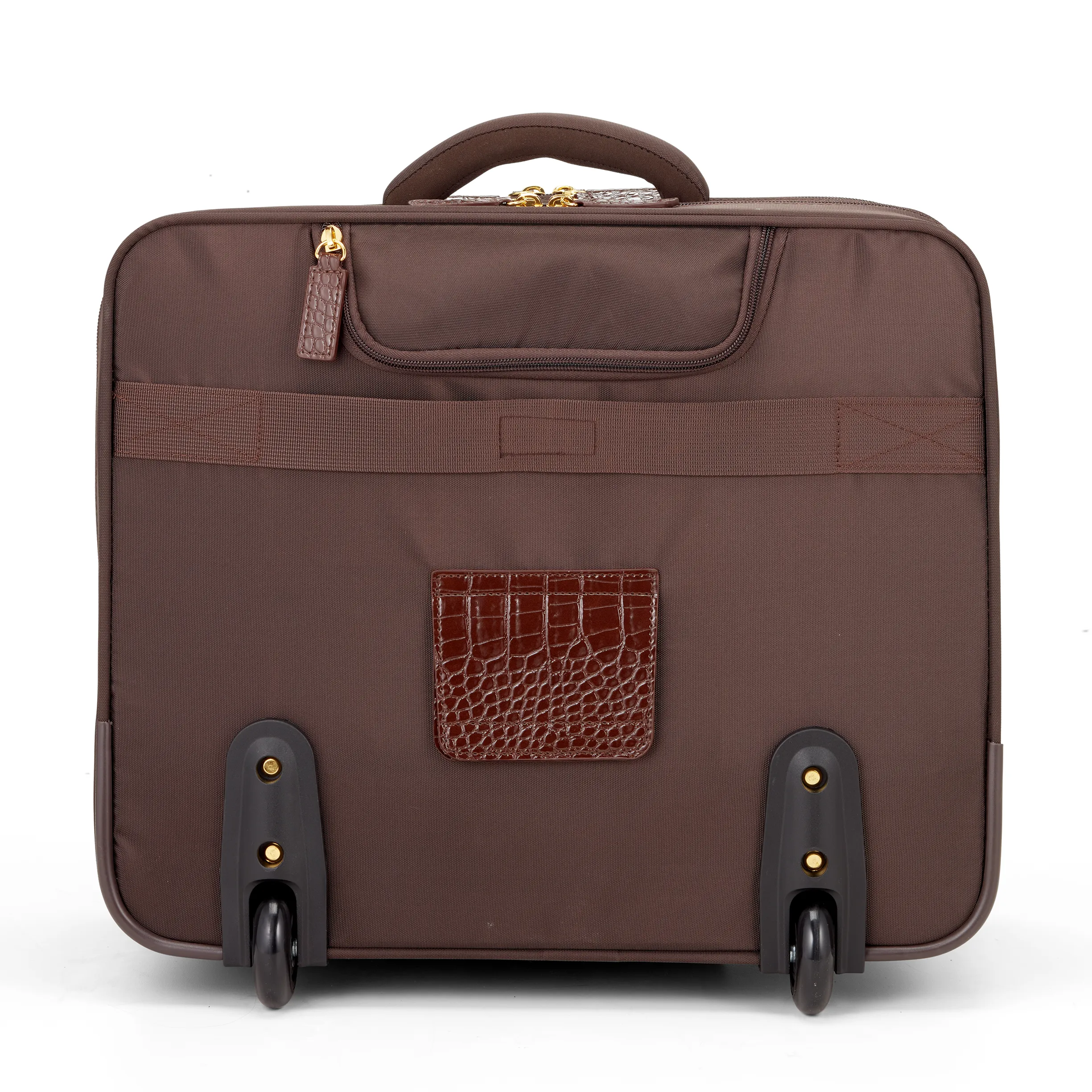 Croco Overnight Roller Tote 17