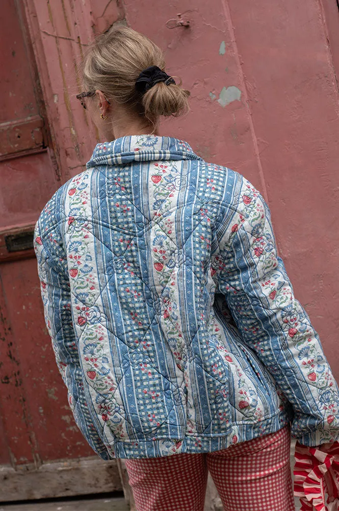 Damson Madder Claudia Reversible Wallpaper Floral Jacket