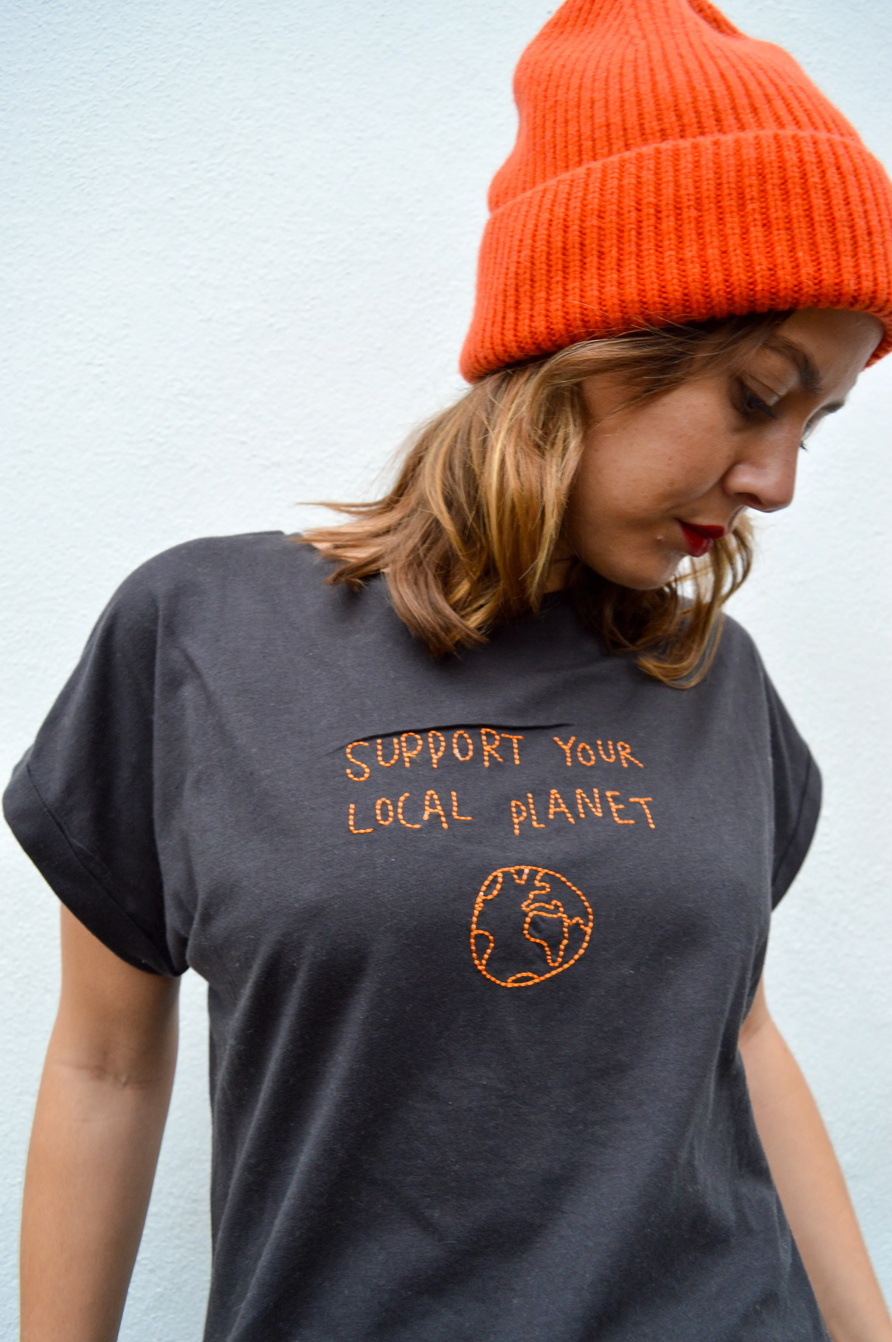 Dedicated Visby Local Planet Charcoal T-Shirt
