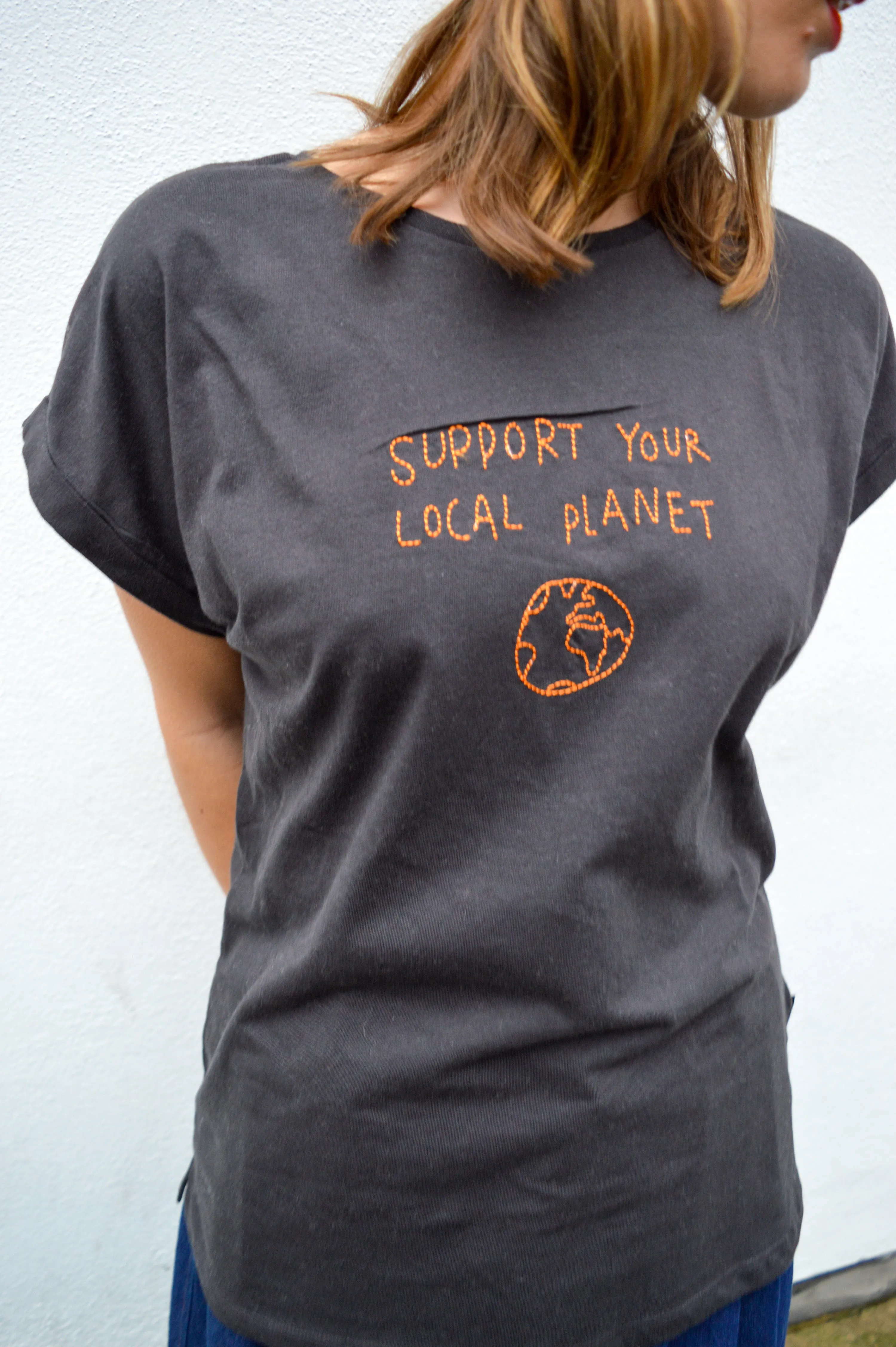 Dedicated Visby Local Planet Charcoal T-Shirt