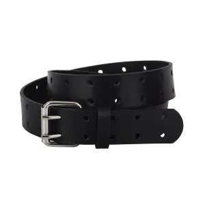 Double Prong Leather Belt | Men-Women