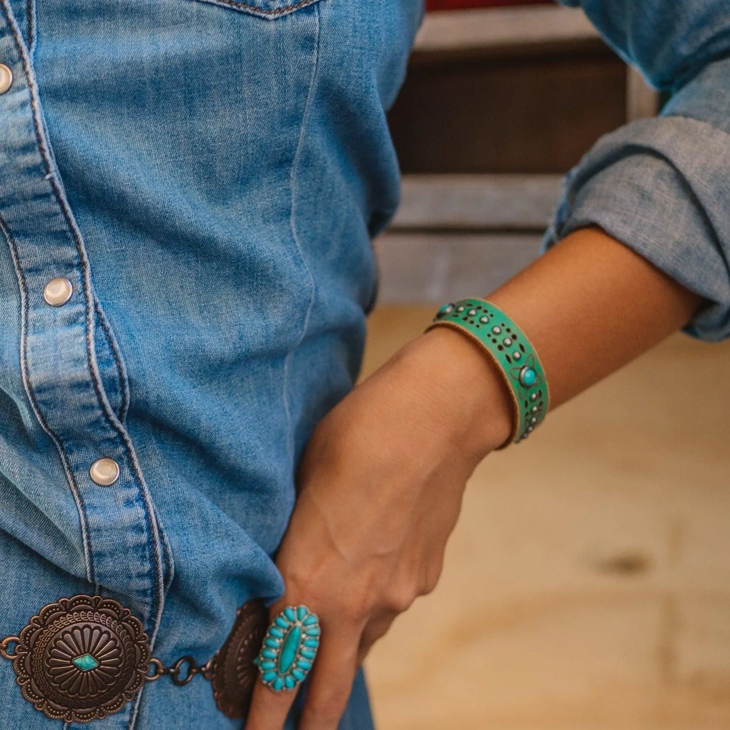 Embellished Slim Strip Bracelet