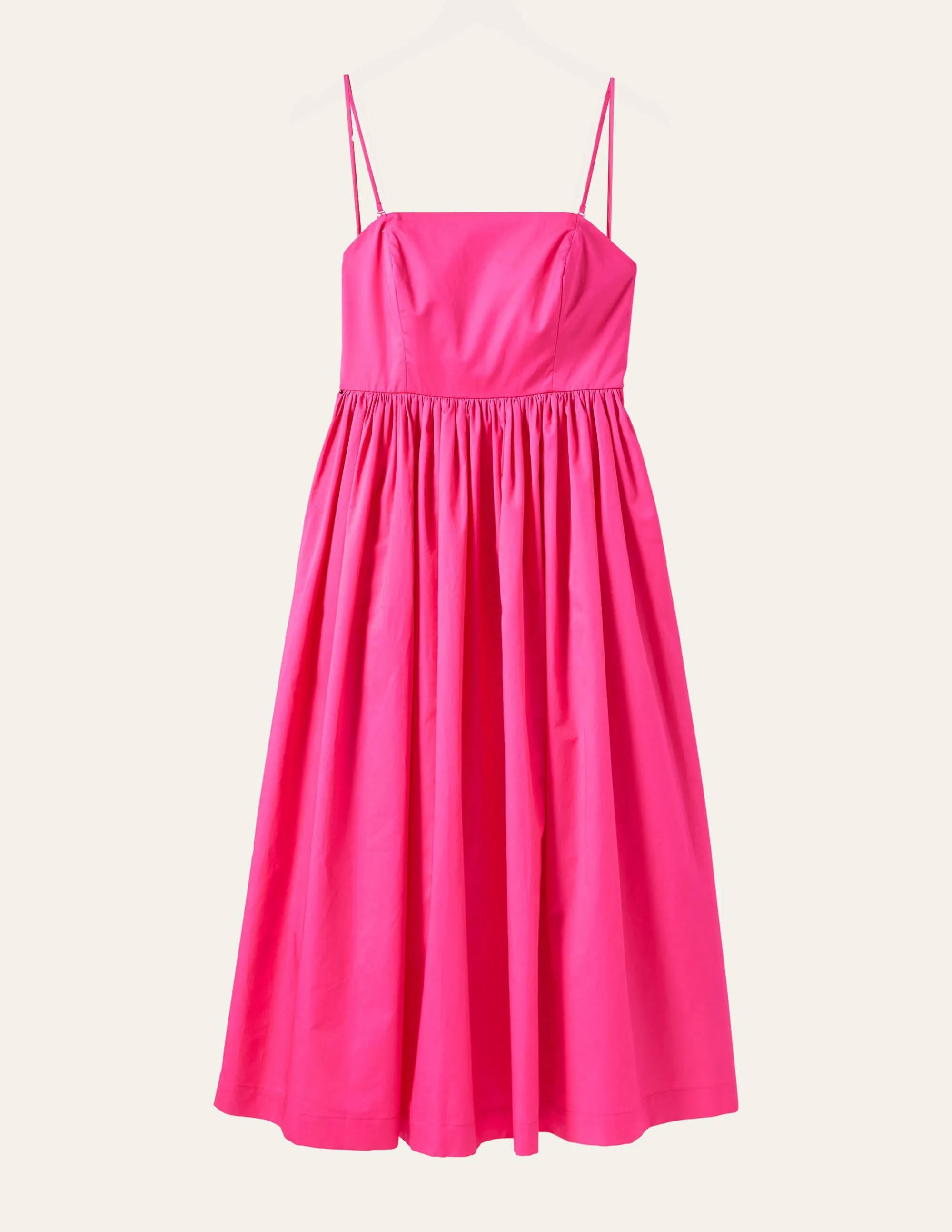 Emily Strapless Midi Dress-Pink