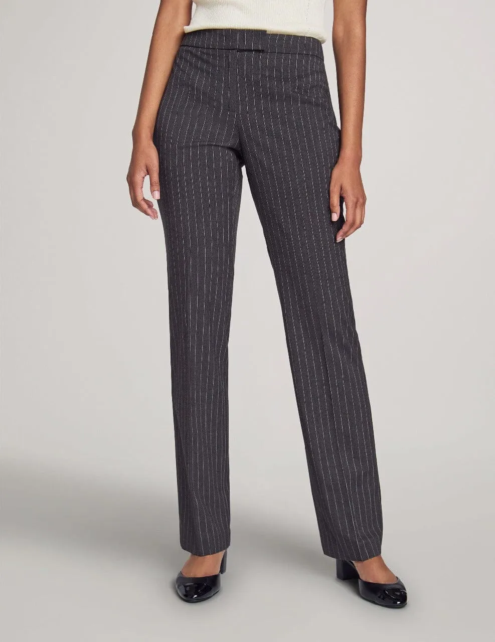 Executive Collection Pinstripe Two Button Jacket With Pant and Skirt- Sale