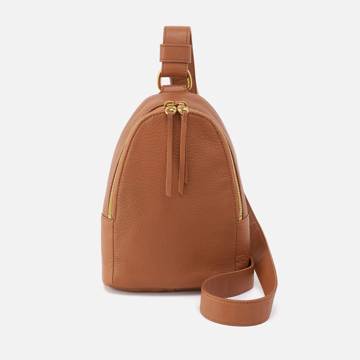 Fern Sling In Pebbled Leather - Warm Honey