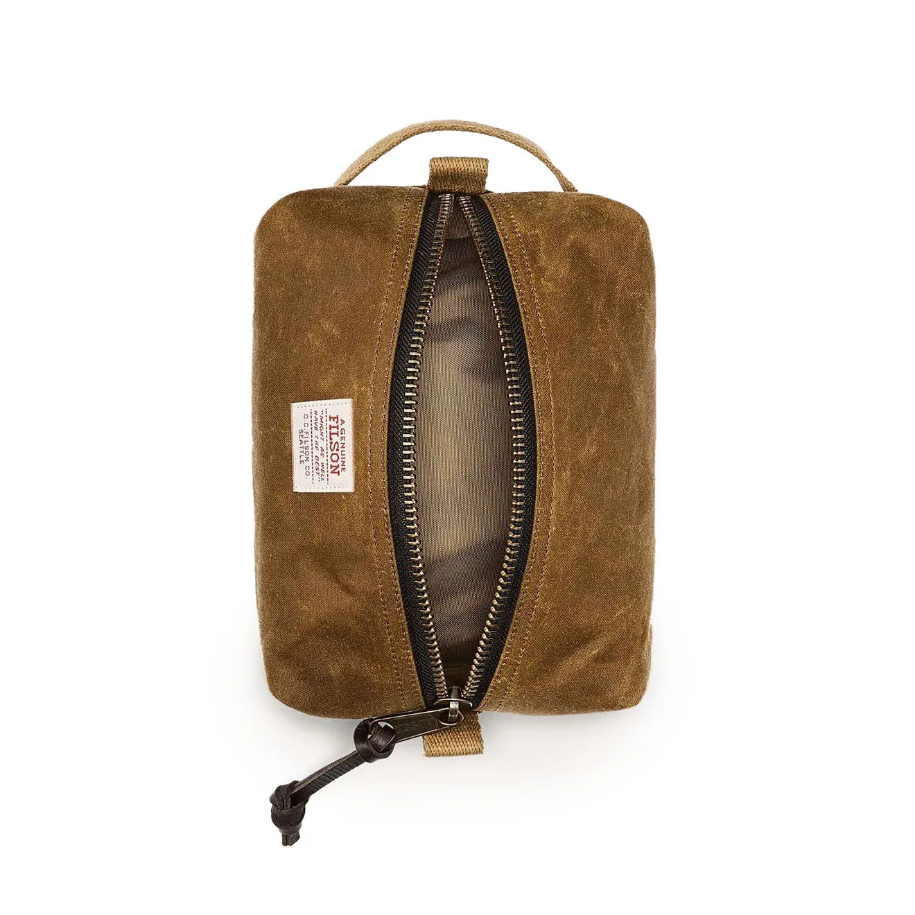 Filson Tin Cloth Travel Kit Dark Tan