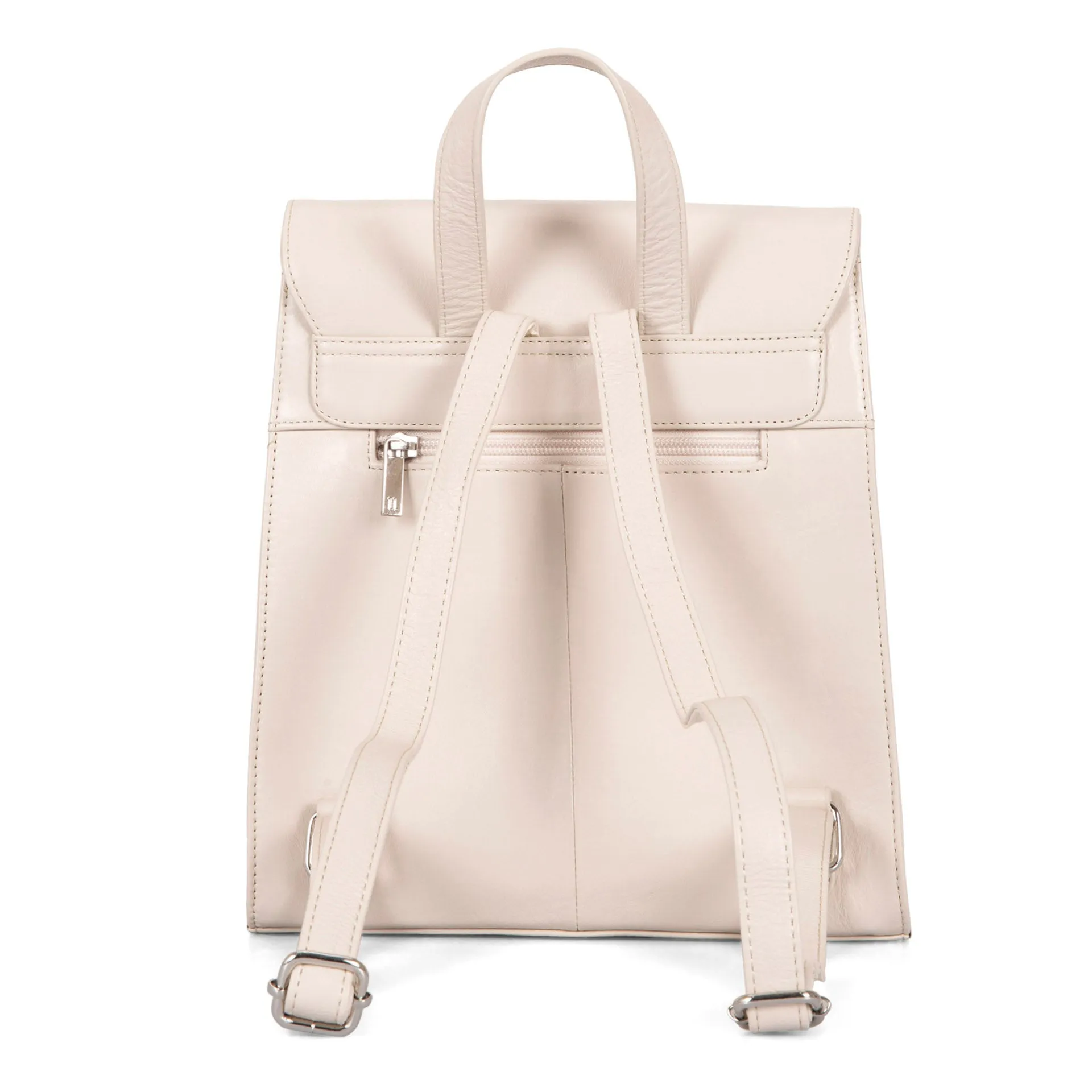 FINAL SALE Leather RFID Flapover Fashion Backpack