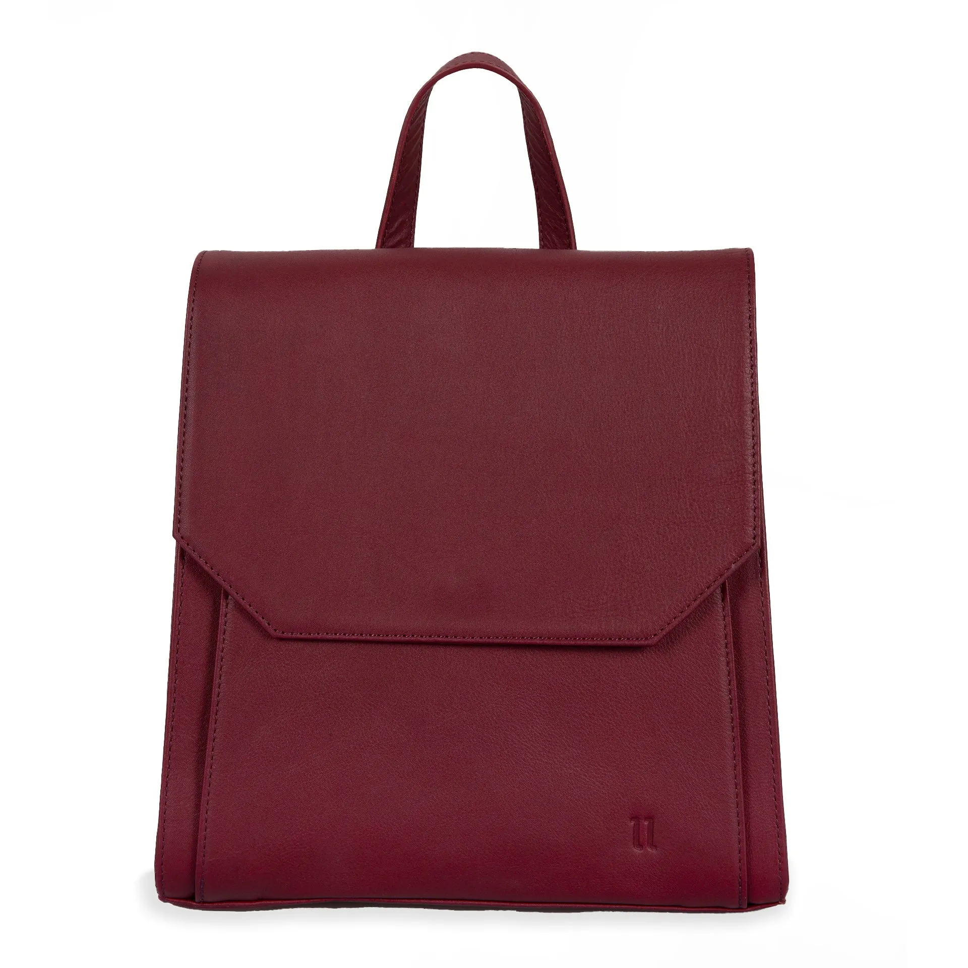 FINAL SALE Leather RFID Flapover Fashion Backpack