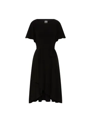 Flutter Sleeve Sash Dress- Sale