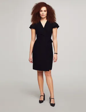 Flutter Sleeve Wrap Dress- Sale
