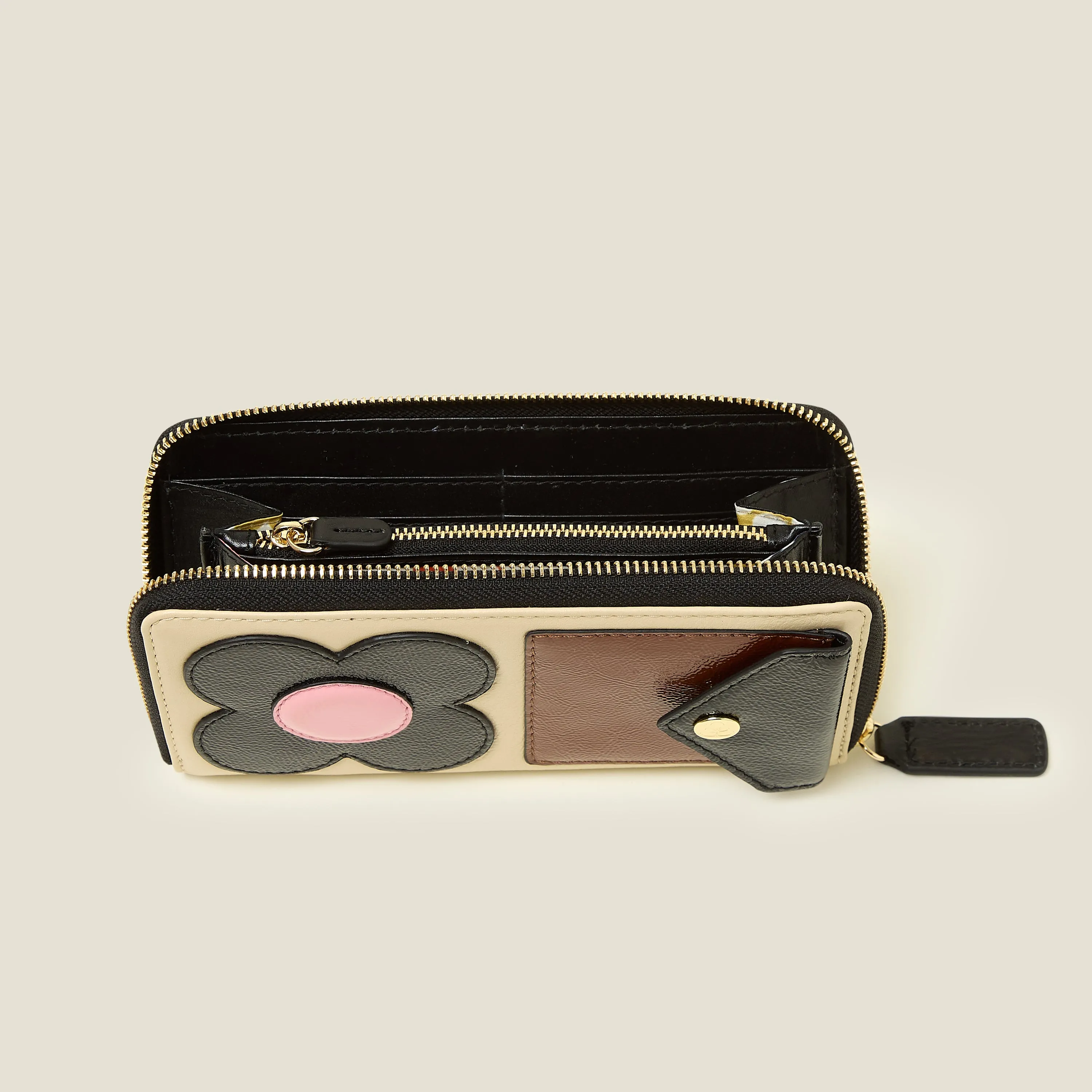 Forget Me Not Wallet - Flower Applique Multi