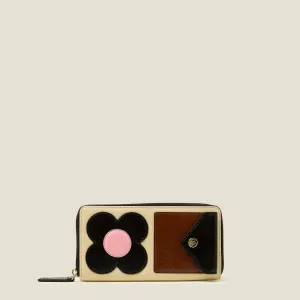 Forget Me Not Wallet - Flower Applique Multi