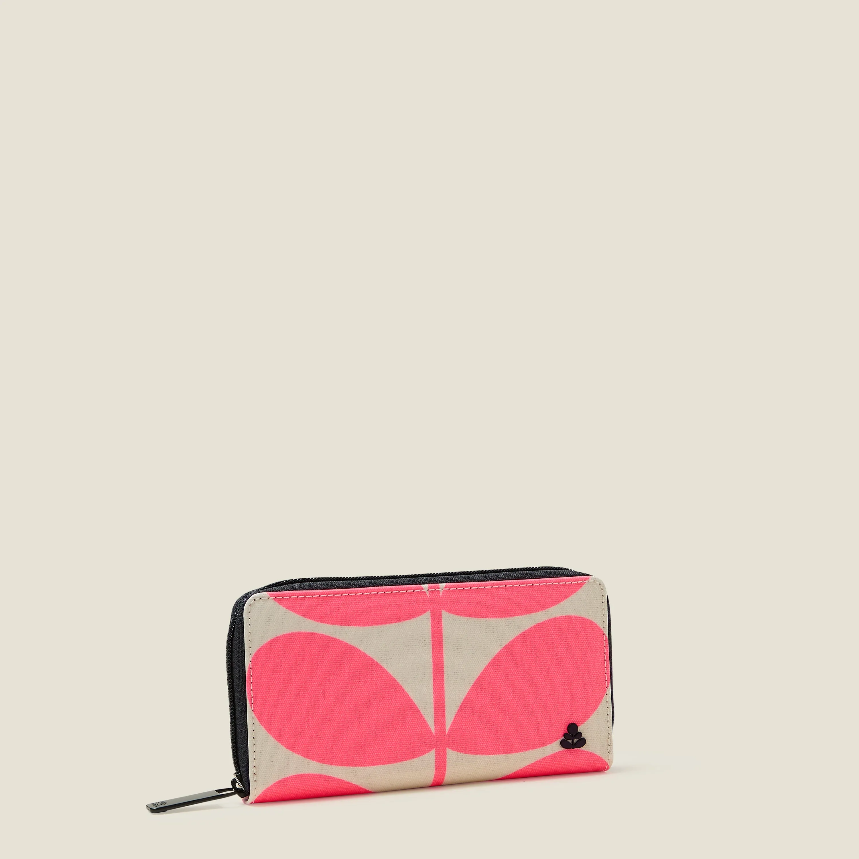 Forget Me Not Wallet - Solid Stem Neon Pink