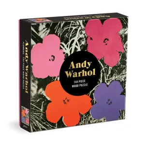 GALISON Andy Warhol Flowers 144 Piece Wood Puzzle