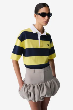Gathered Hem Tailored Skirt