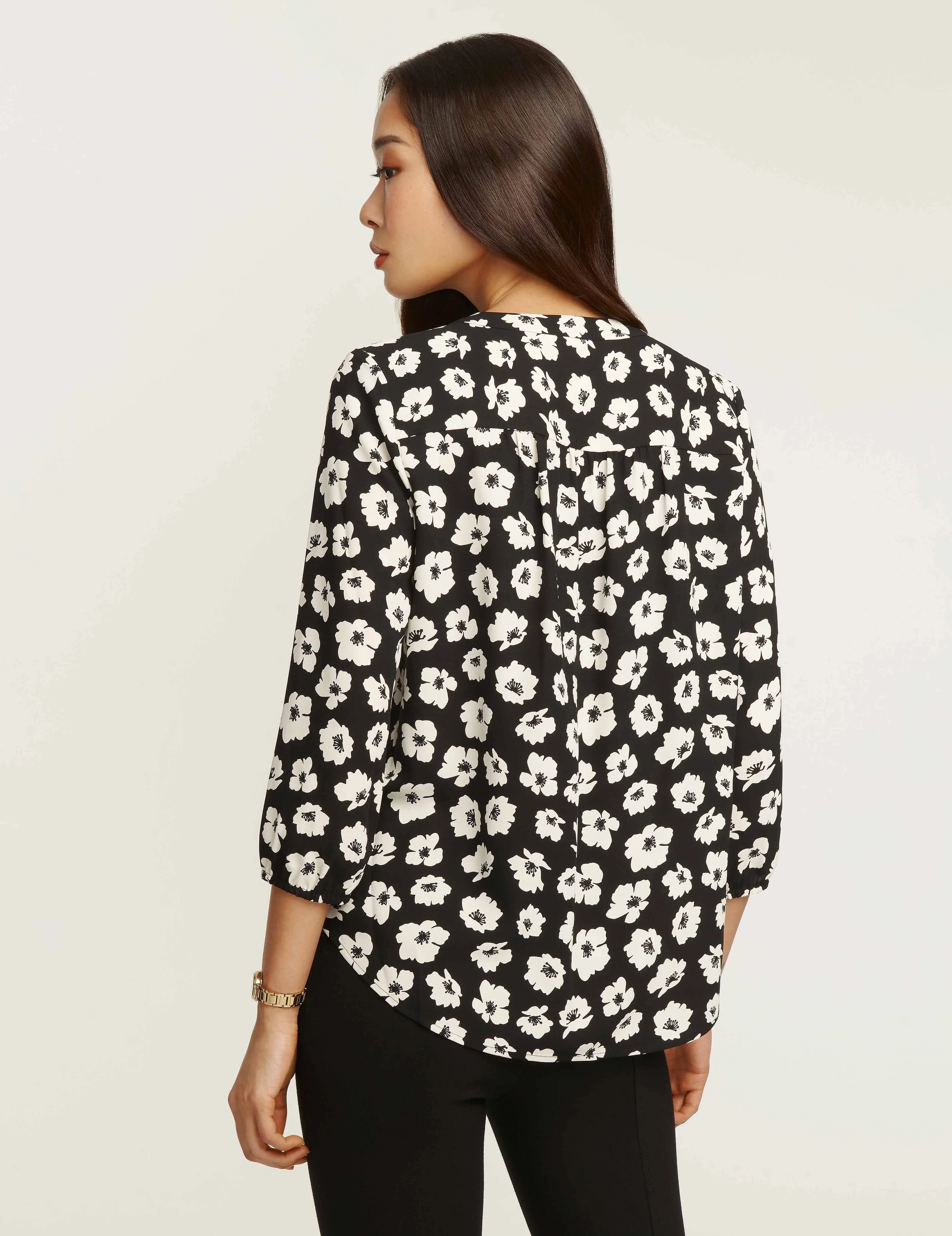 Giverny Floral V-Neck Blouse- Sale
