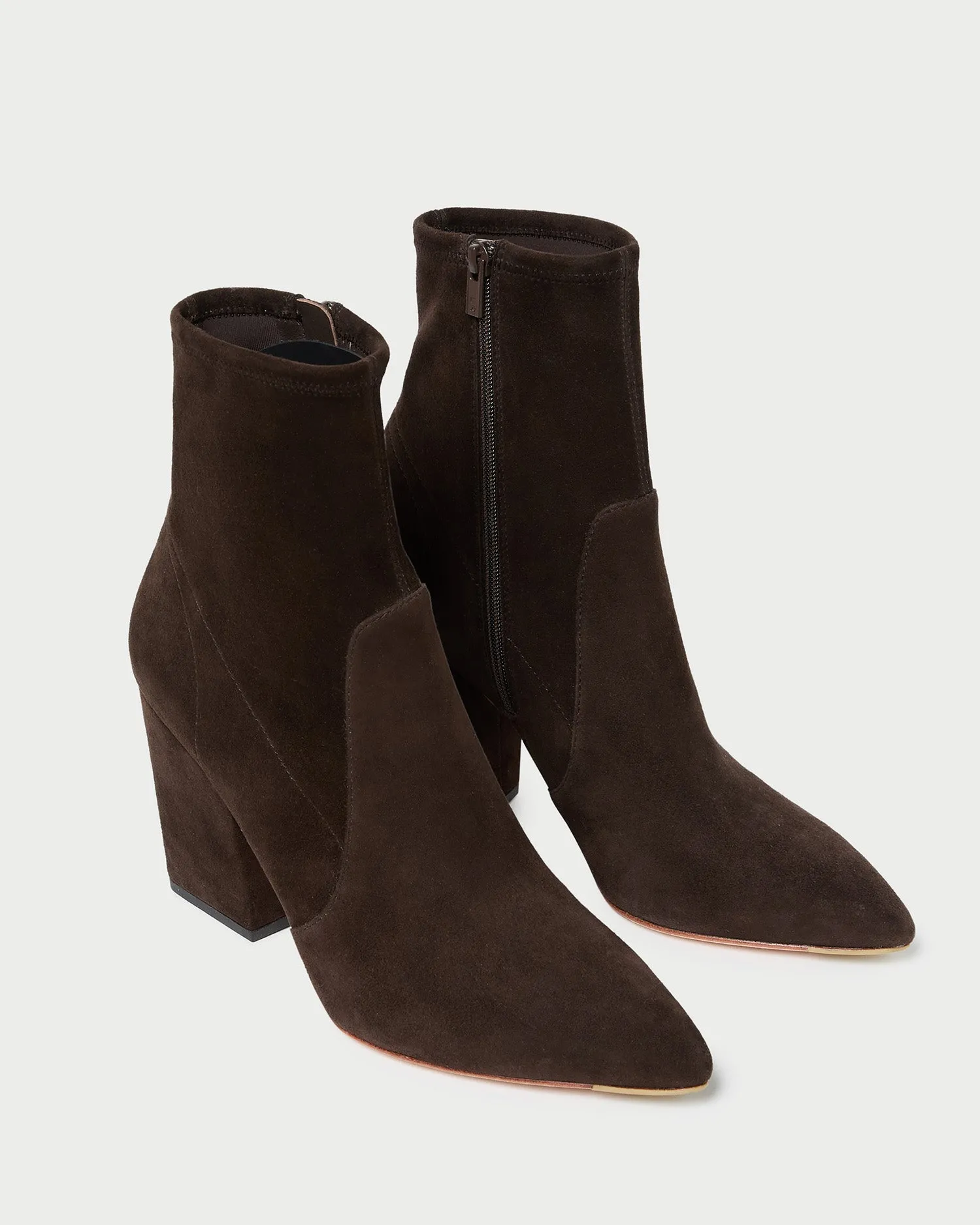 Isla Brown Suede Slim Bootie