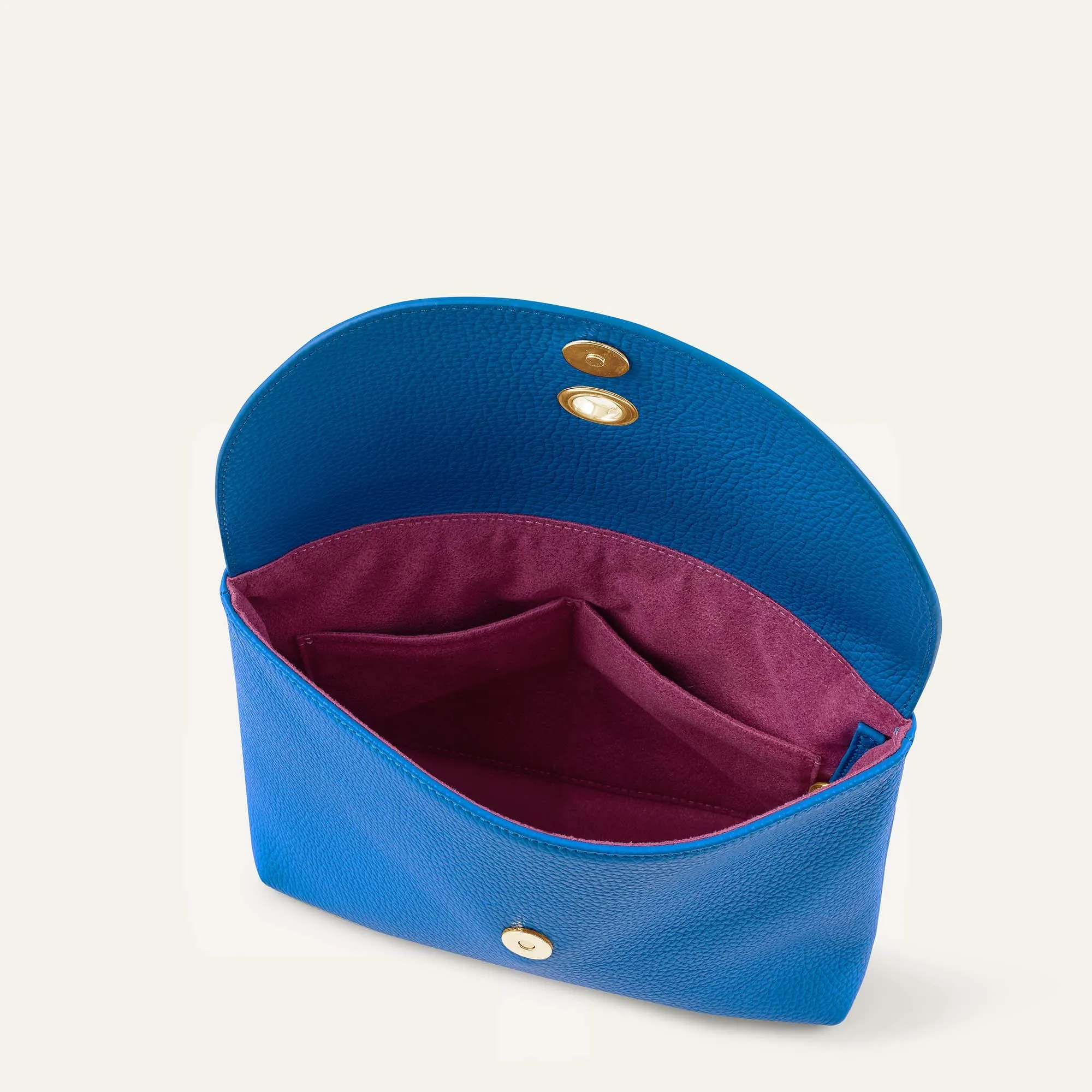 Jasmine Crossbody | Sapphire with Gold hardware