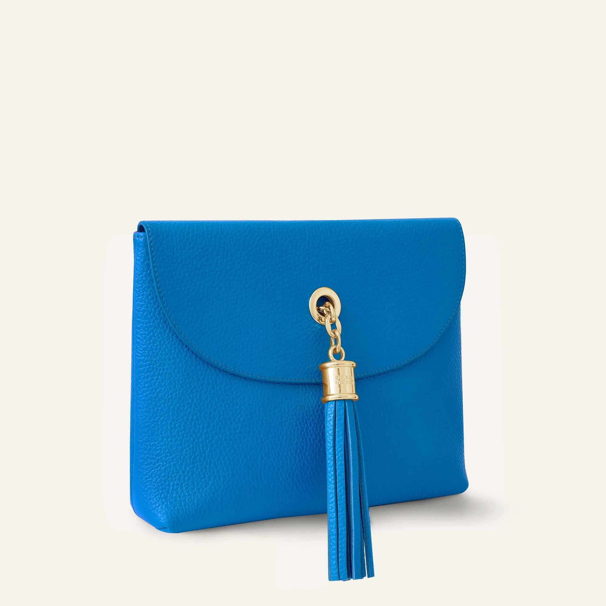 Jasmine Crossbody | Sapphire with Gold hardware